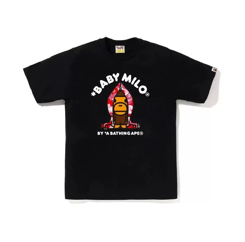 Black & Pink Baby Milo BAPE T-Shirt